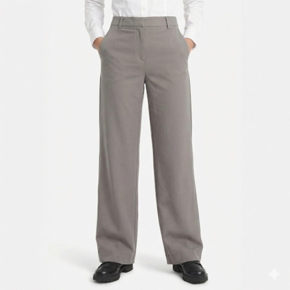 Halara Women’s Wide Leg Work Trousers Gray Tall L